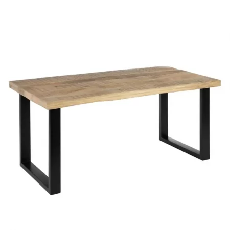 Mesa Comedor Madera Hierro Natural Negro 160x80x76 Cm - IXIA (5)