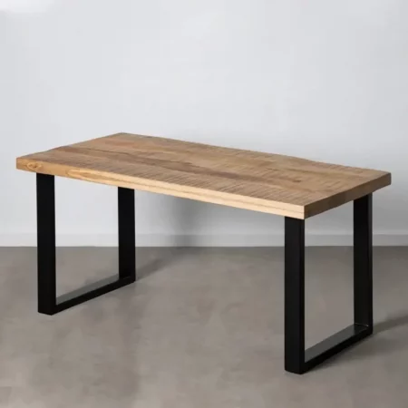 Mesa Comedor Madera Hierro Natural Negro 160x80x76 Cm - IXIA (7)