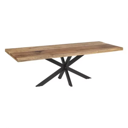 Mesa Comedor Madera Hierro Natural Negro 240x100x79 Cm - IXIA (2)
