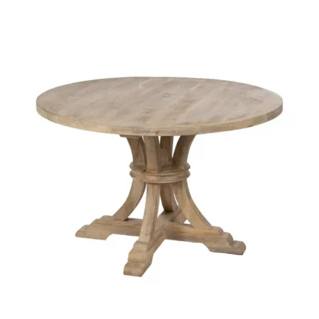 Mesa Comedor Madera Mango Blanco Rozado 120x76 Cm - IXIA (3)