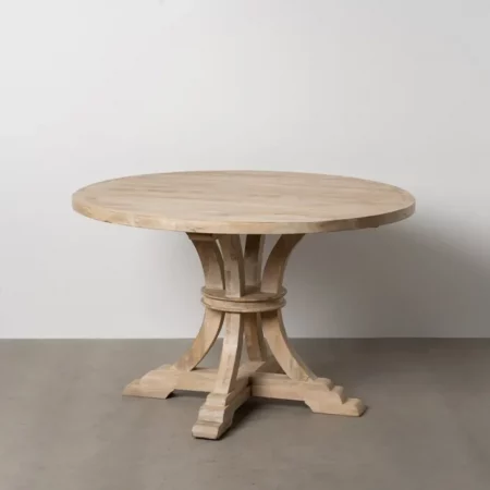 Mesa Comedor Madera Mango Blanco Rozado 120x76 Cm - IXIA (8)