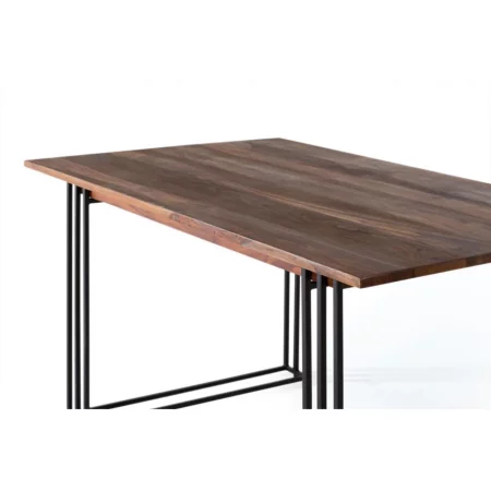 Mesa Comedor Madera Palisandro Base Metal Colección Varanasi 150x90x76 - Giner y Colomer (2)