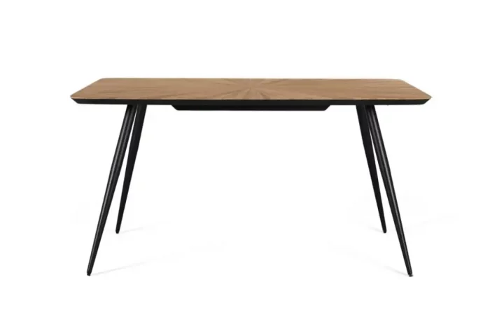Mesa Comedor Madera Teca Reciclada Tapa Acabado Natural 150x90x77 Cm - Giner y Colomer (4)