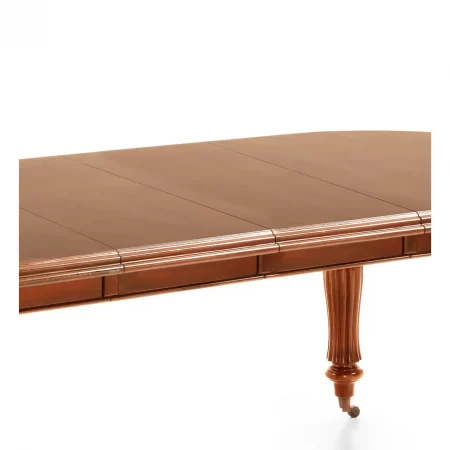 Mesa Comedor Ovalada Extensible Con Ruedas Mod. Victorian Madera Caoba Colección Vintage 160240x110x80 Cm - Moycor (3)