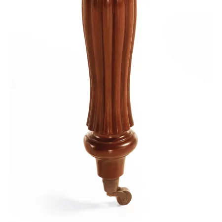 Mesa Comedor Ovalada Extensible Con Ruedas Mod. Victorian Madera Caoba Colección Vintage 160240x110x80 Cm - Moycor (6)