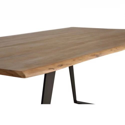 Mesa Comedor Rectangular Estilo Industrial Madera Acacia 205x100x77 Cm - Giner y Colomer (2)
