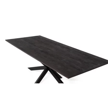 Mesa Comedor Rectangular Madera Acacia Acabado Nogal 230x100x76 Cm - Giner y Colomer (3)