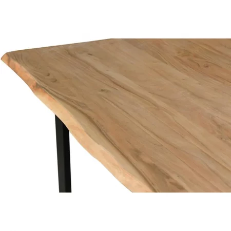 Mesa Comedor Rectangular Madera Acacia Maciza Patas Metal 76x140x80 Cm - Giner y Colomer (2)