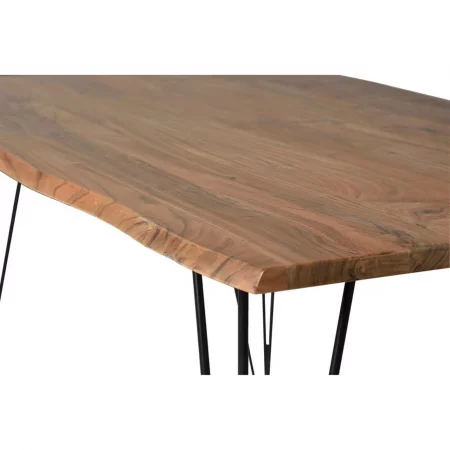 Mesa Comedor Rectangular Madera Acacia Patas Metal - Giner y Colomer (1)