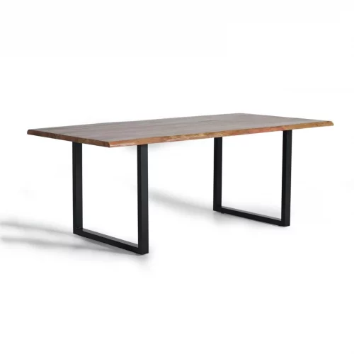 Mesa Comedor Rectangular Madera Acacia Sobre 35 mm - Giner y Colomer (2)