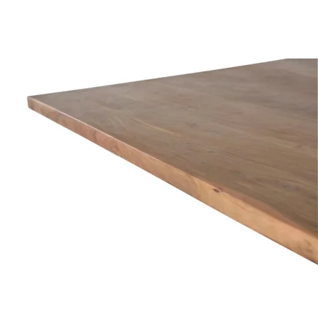 Mesa Comedor Rectangular Madera Acacia Tapa 35 mm. Grosor Patas Metal Estilo Industrial 200x100x76 Cm - Giner y Colomer (2)