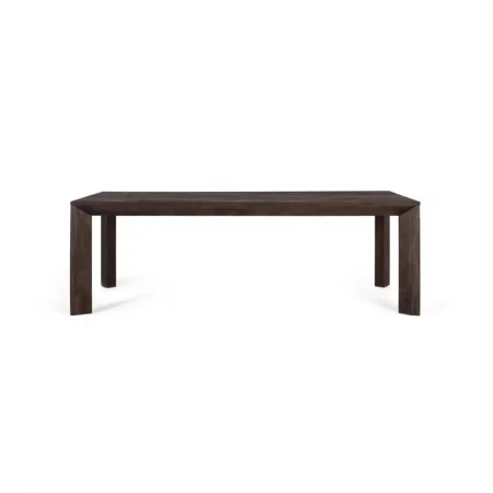 Mesa Comedor Rectangular Madera Mango Acabado Nogal 230x100x76 Cm - Giner y Colomer (2)