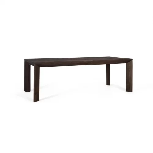 Mesa Comedor Rectangular Madera Mango Acabado Nogal 230x100x76 Cm - Giner y Colomer (3)