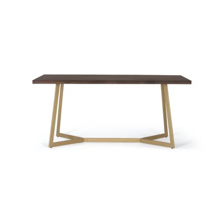 Mesa Comedor Rectangular Madera Mango Base Metal Dorado Colección Bora Bora 170X90X76 - Giner y Colomer (5)
