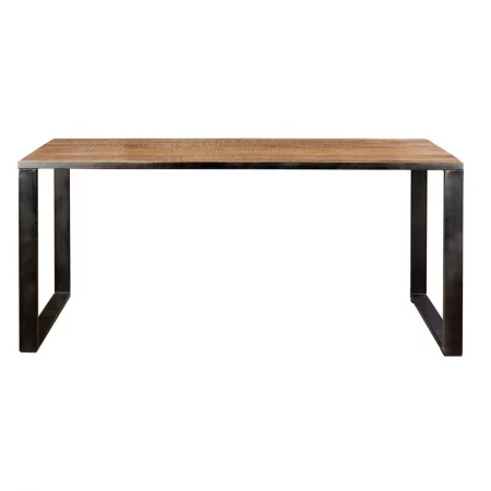 Mesa Comedor Rectangular Madera Mango Macizo Patas Metal Estilo Industrial 180x90x76 Cm - Giner y Colomer (6)