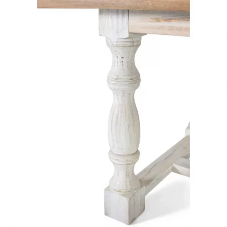 Mesa Comedor Rectangular Madera Mango Tapa Acabado Natural 200x100x76 Cm - Giner y Colomer (6)