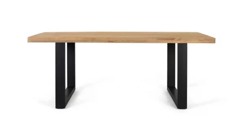 Mesa Comedor Rectangular Madera Mango Tapa Acabado Natural 200x100x77 Cm - Giner y Colomer (2)