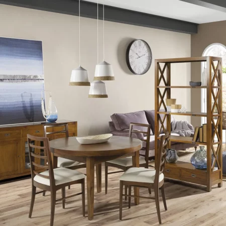 Mesa Comedor Redonda Extensible 120-170x78 Star - Moycor (3)