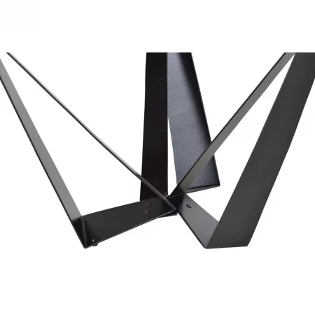 Mesa Comedor Redonda Madera Acacia Patas Metal Estilo Industrial 120x78 Cm - Giner y Colomer (1)