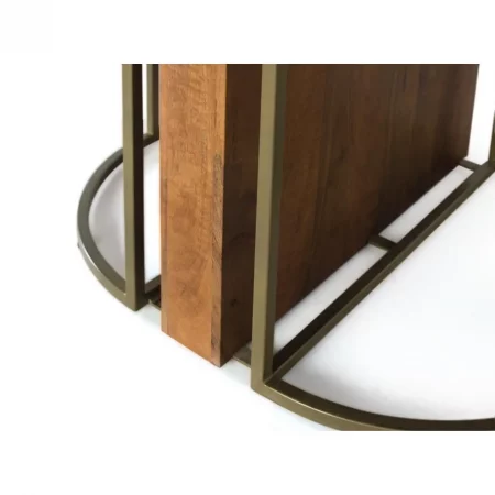 Mesa Comedor Redonda Madera Mango Natural 150xx76 - Giner y Colomer (1)