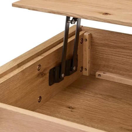 Mesa De Centro Elevable Mod. Alguema Chapa De Roble Acabado Natural 120x60 Cm - Kave Home (2)