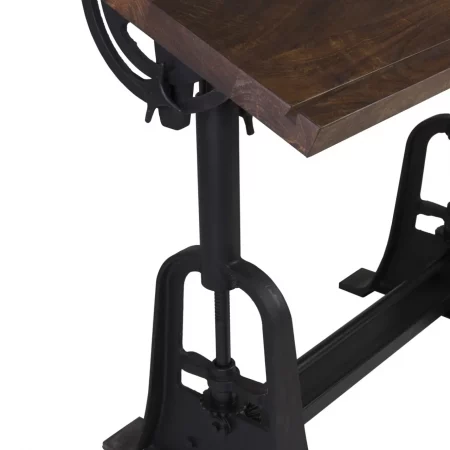 Mesa Escritorio Madera de Mango Mod. Arquitecto Colección Pipa 130x70x77104 Cm - Moycor (8)