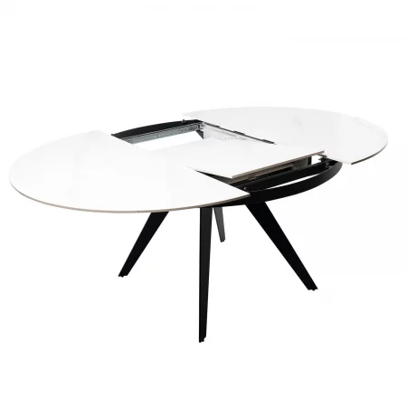 Mesa LUNA 130 red blanco negro-2