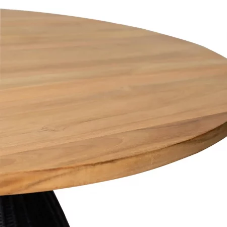 Mesa Mod. Chiara 90x75 Cm Fija NaturalNegro - Somcasa (3)