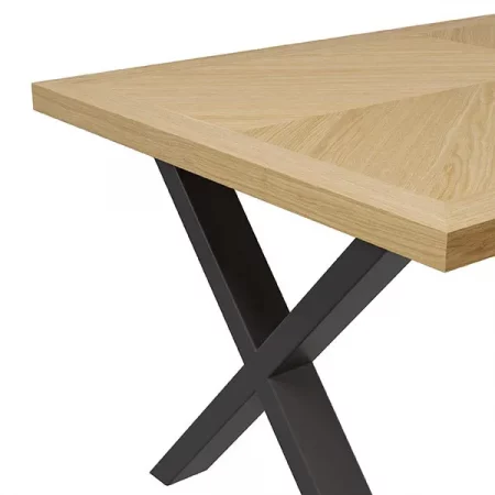 Mesa PRISCILLA 140 90 fija roble negro-4