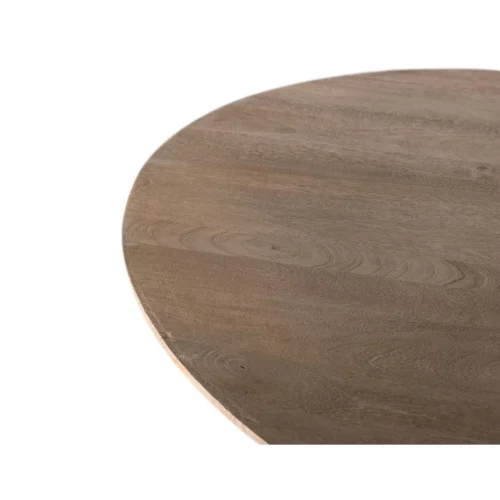 Mesa Redonda 150 Cm Diámetro Madera de Mango Maciza 150x150x78 Cm - Giner y Colomer (4)