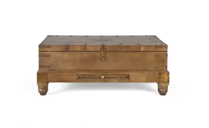 Mesa de Centro Baúl de Madera Maciza de Mango con Almacenamiento–105x70x40cm-MOVIL (2)