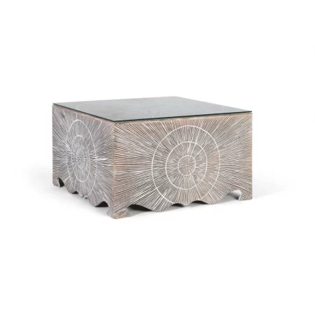 Mesa de Centro Cuadrada Fabricada en MDF 80x80x47 Cm - Giner y Colomer (1)