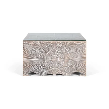 Mesa de Centro Cuadrada Fabricada en MDF 80x80x47 Cm - Giner y Colomer (2)