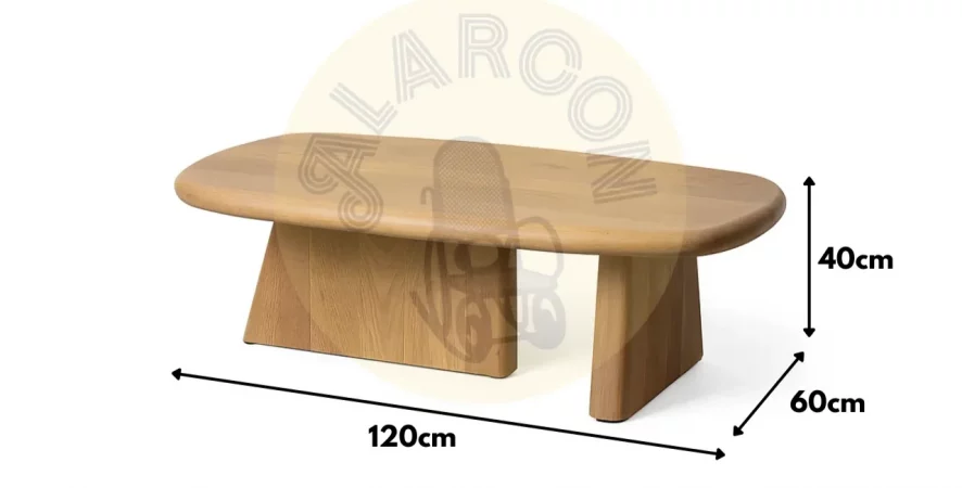 Mesa de Centro Mader de Mango 120x60x40 Cm - IXIA (4)