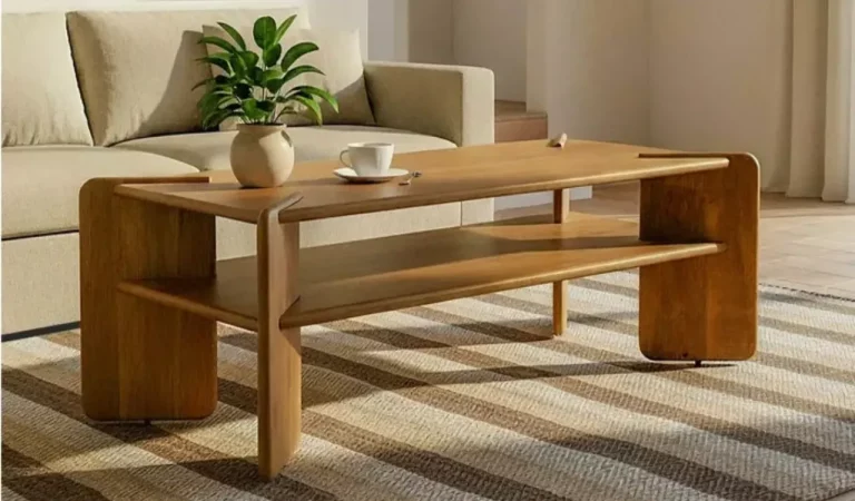 Mesa de Centro Mader de Mango 121x61x60 Cm - IXIA (2)