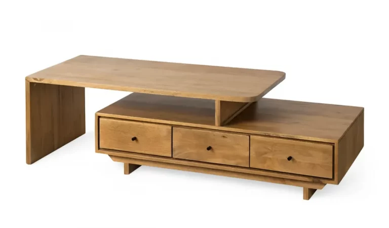 Mesa de Centro Mader de Mango 150x60x45 Cm - IXIA (2)