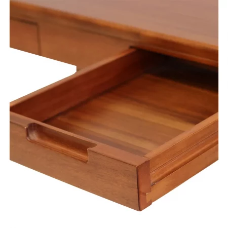 Mesa de Centro Madera de Caoba 2 Cajones Coleccion Oporto 120x60x42 Cm - Moycor (3)
