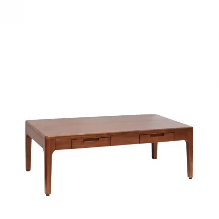 Mesa de Centro Madera de Caoba 2 Cajones Coleccion Oporto 120x60x42 Cm - Moycor (5)