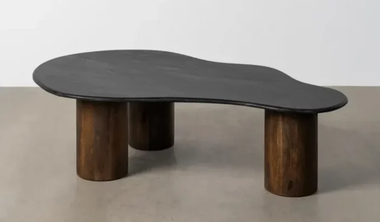 Mesa de Centro Madera de Mango y Marmol 135x80x37 Cm - IXIA (3)