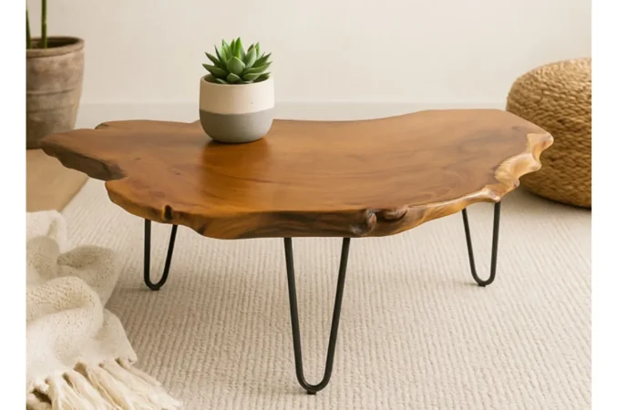 Mesa de Centro Magma Madera Teca 110x60x43 Cm - Moycor (2)