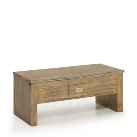 Mesa de Centro Merapi 2 Cajones Top Elevable de Madera de Mindi - Moycor (1)
