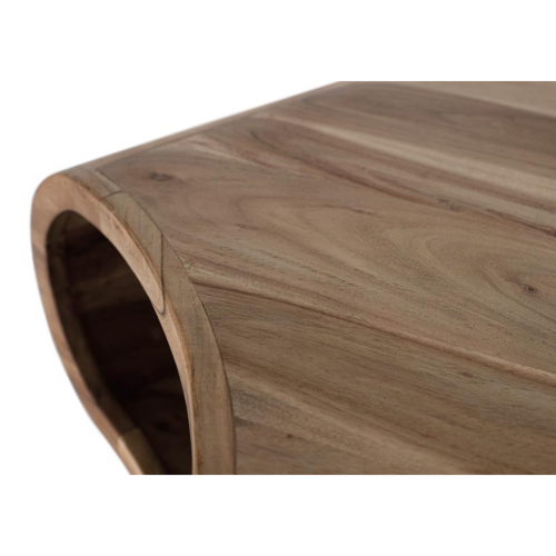 Mesa de Centro Natural de Madera de Acacia Contemporanea con Revistero - Giner y Colomer (3)