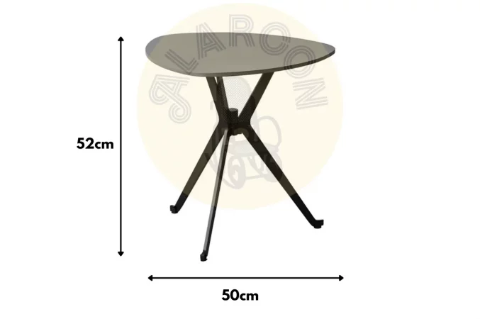 Mesa de Centro Piedra y Hierro 50x50x52 Cm - IXIA (1)