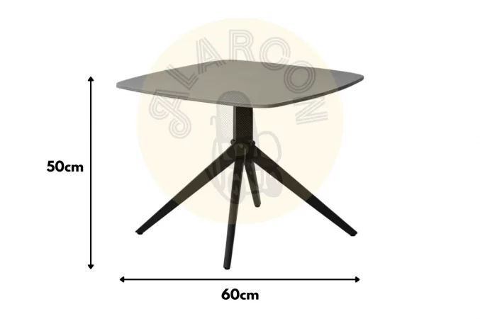 Mesa de Centro Piedra y Hierro 60x60x50 Cm - IXIA (2)