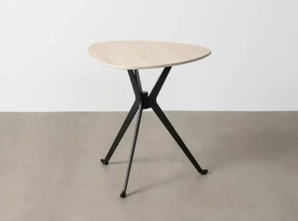 Mesa de Centro Piedra y Hierro Travertino 50x50x52 Cm - IXIA (2)