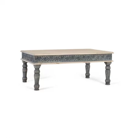 Mesa de Centro Rectangular Madera Mango 120x75x48 Cm - Giner y Colomer (1)