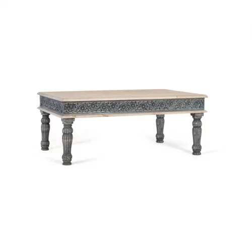 Mesa de Centro Rectangular Madera Mango 120x75x48 Cm - Giner y Colomer (1)