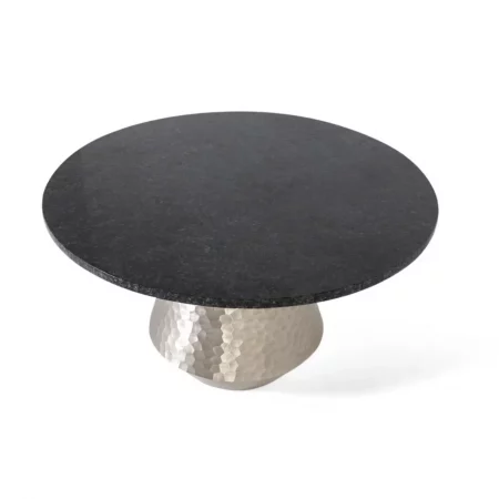 Mesa de Centro Redonda Aluminio y Marmol - Giner y Colomer (2)