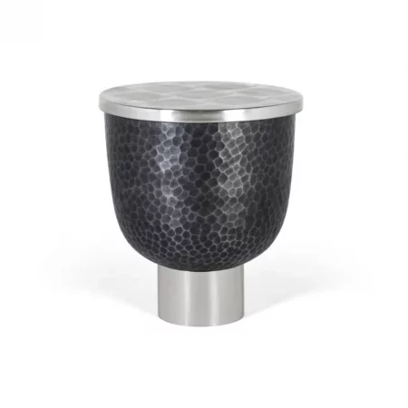 Mesa de Centro Redonda con Diseño de Modernidad y Artesanía 51x46x46 Cm - Giner y Colomer (1)