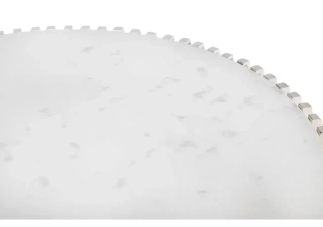 Mesa de Centro Redonda de Mármol y Madera - 96x96x42 cm-MOVIL (4)